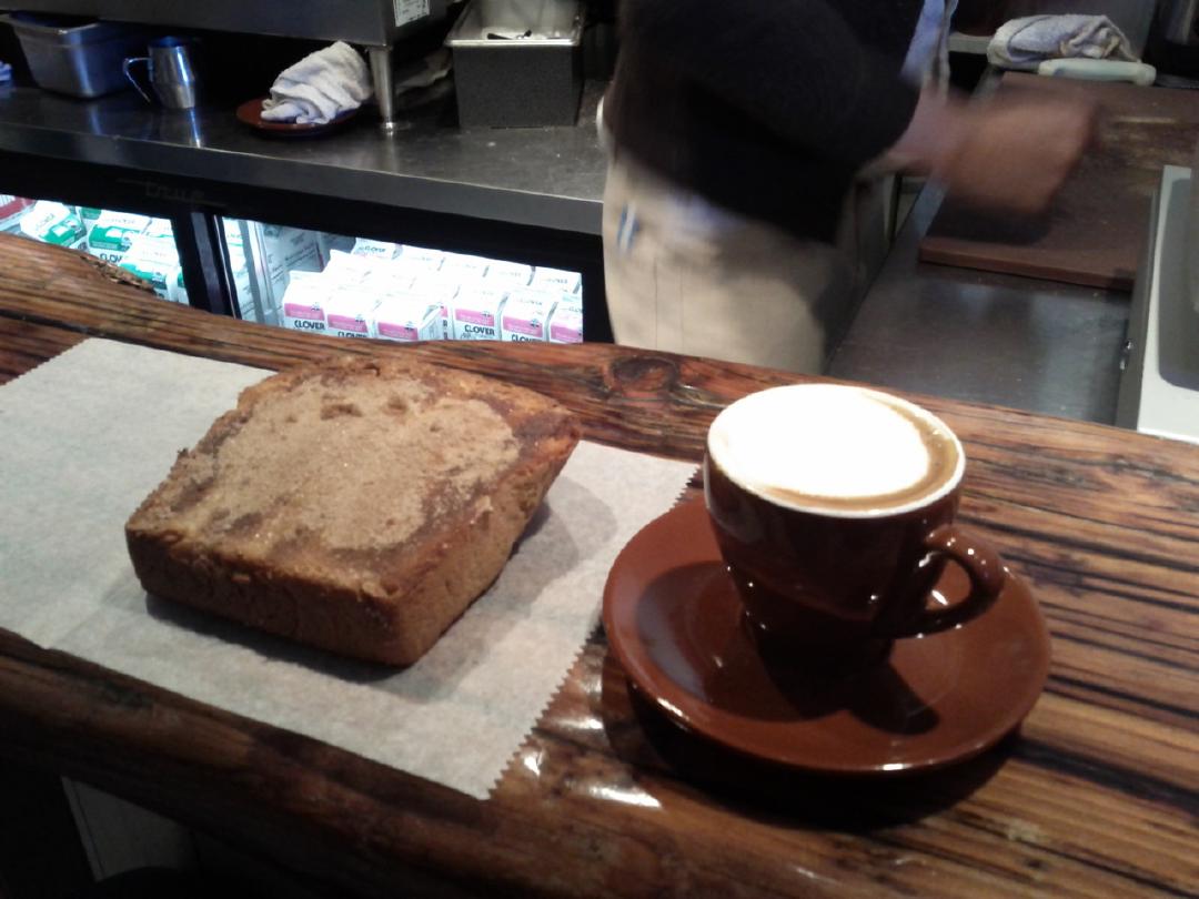 6 of us biked to the beach and Trouble Coffee, as planned weeks ago. The weather cooperated!