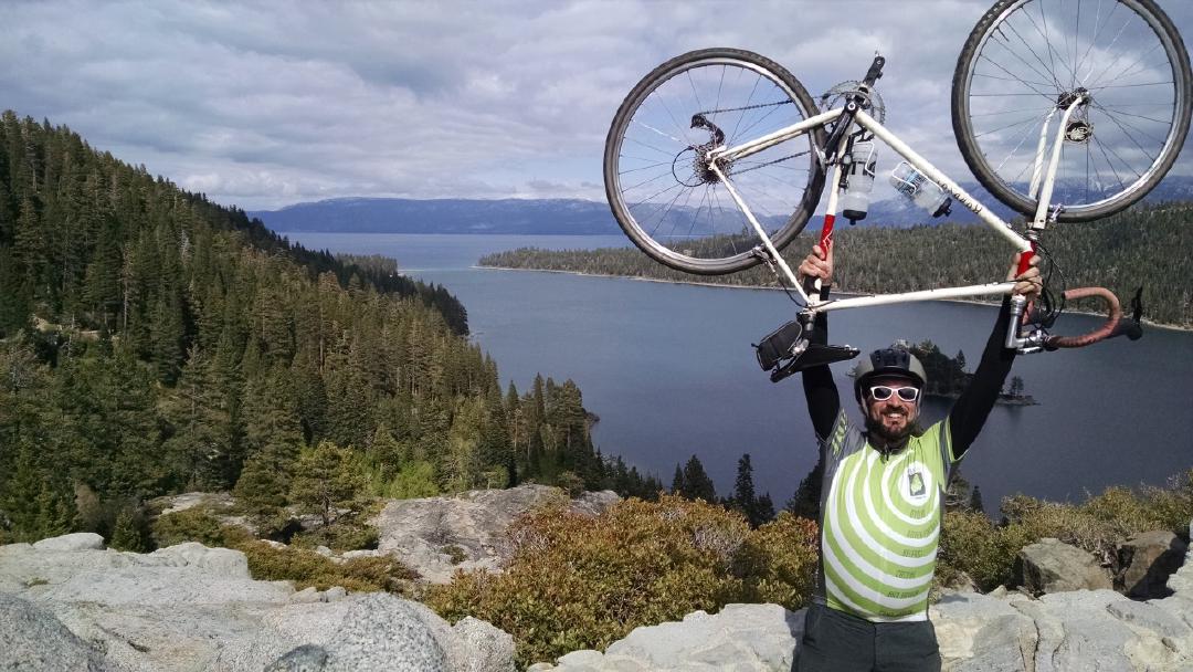 76-mile ride in the CA and NV hills around Lake Tahoe
