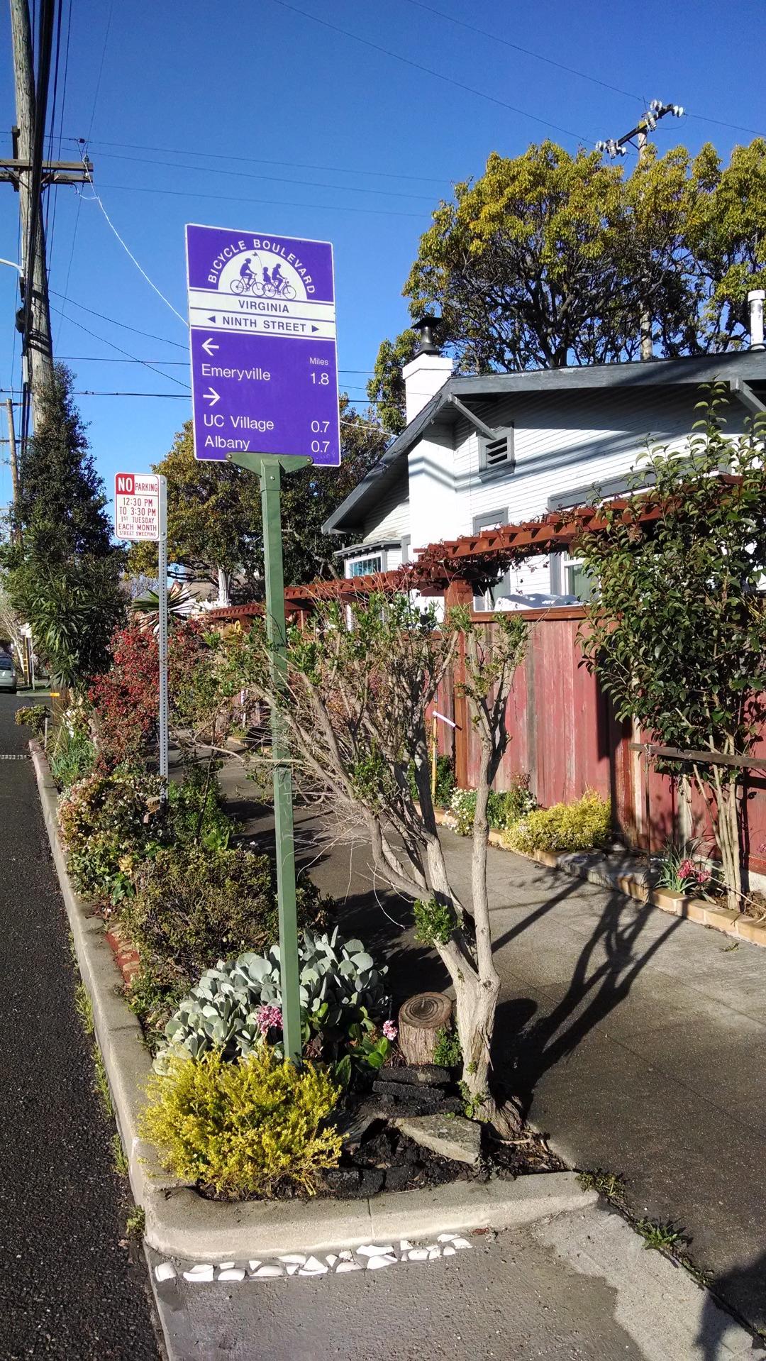Bike Route Signage, Berkeley