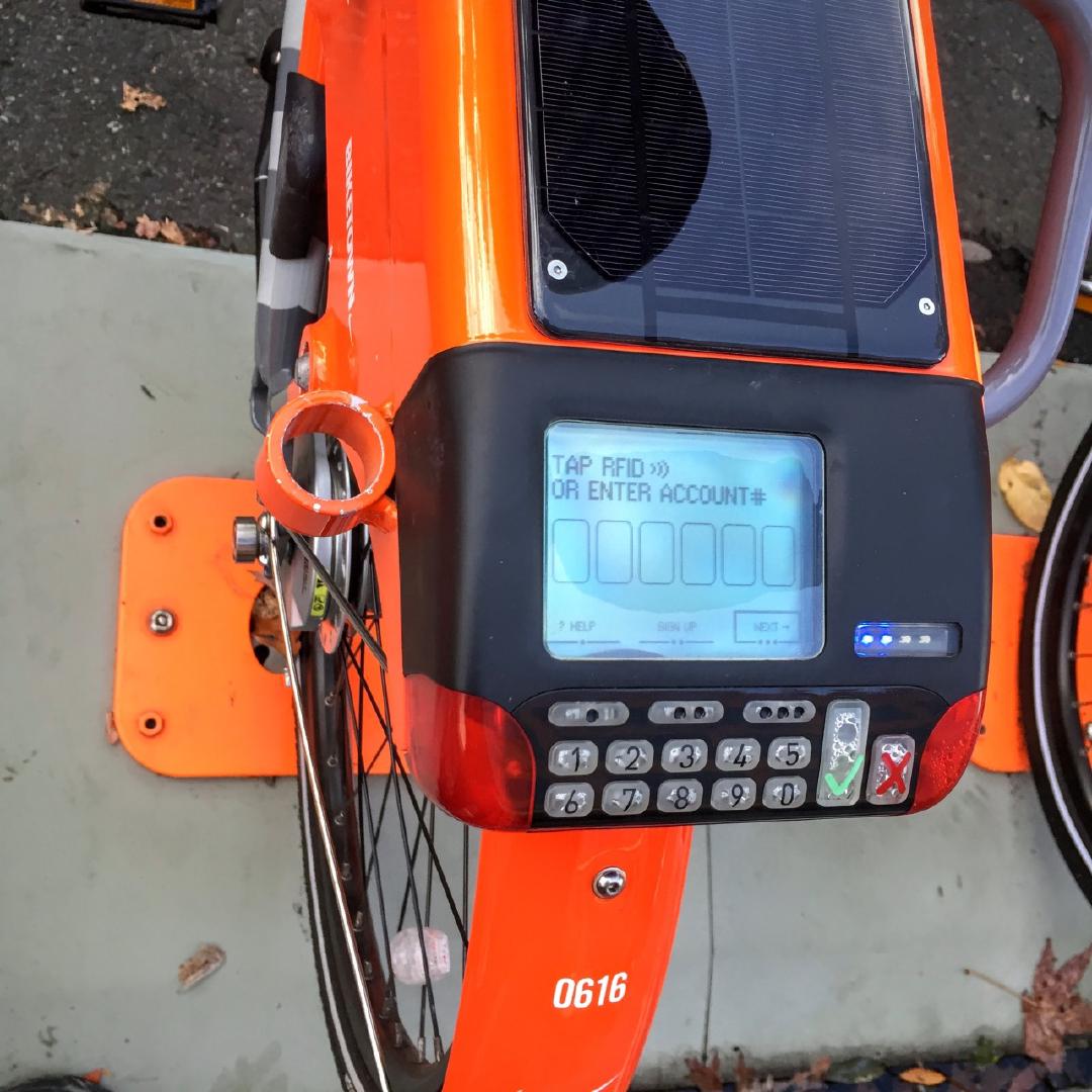 Biketown: city bike share in Portland, OR. Unlike most US cities, you can temporarily lock the bikes around town (not just at a...