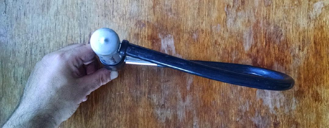 Came out of a restaurant to find my lock badly warped around my bike frame... but not broken. Close call.