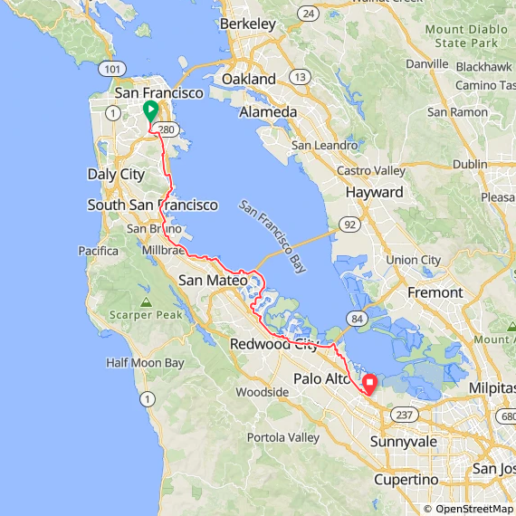 Commuting SF -> Mountain View