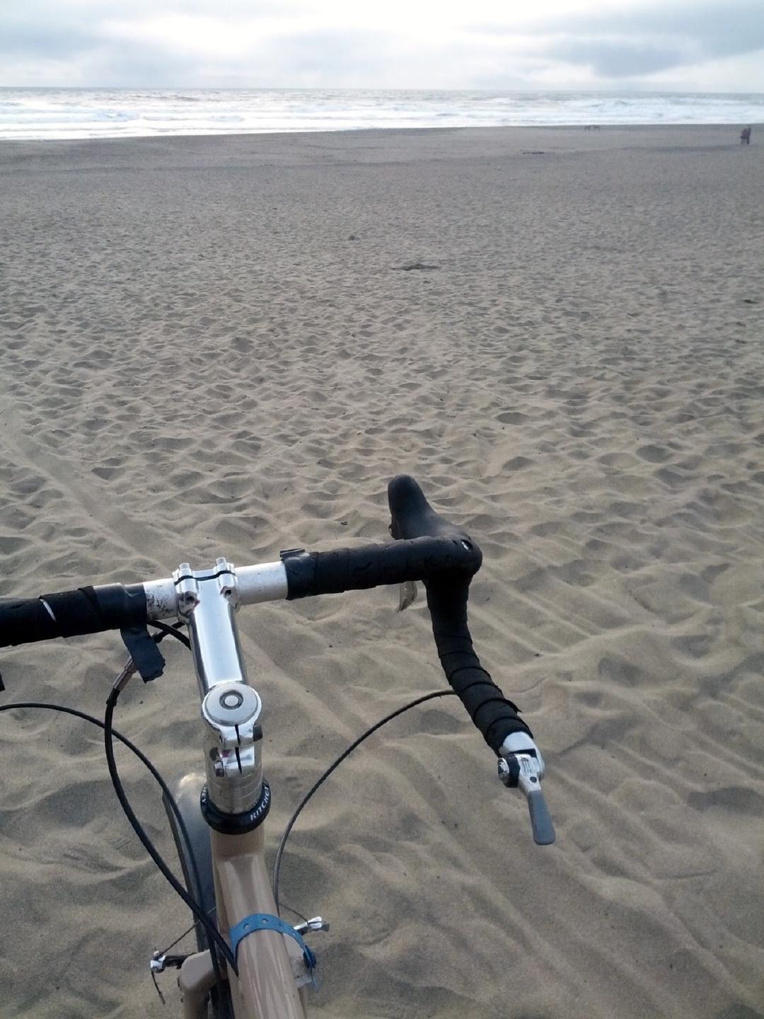 Evening ride to the Pacific ocean