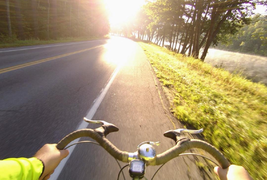 Finally posting some photos from BikeMaine, September 2017. Smooth pavement, early-morning mist, just enough hills and distance...