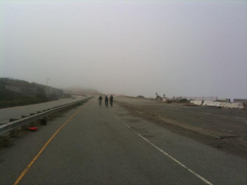Great Highway was closed to cars in places.