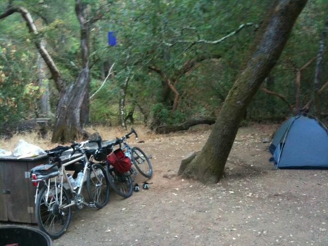 In Bothe-Napa, after a day of riding and some wine tasting