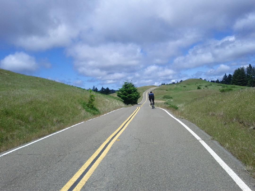 Joining others for a 65-mile hilly Alpine Dam(n) ride.