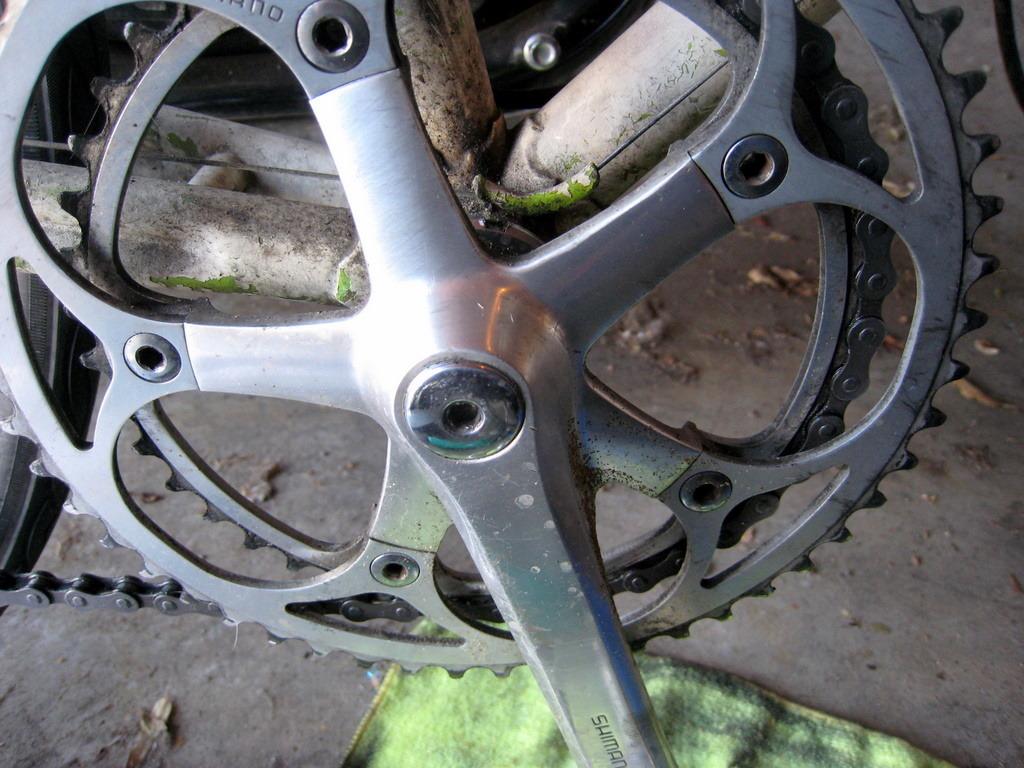 Overhauling an old bottom bracket, in photos. Three specialized tools, just to do something no longer needed on modern bikes....