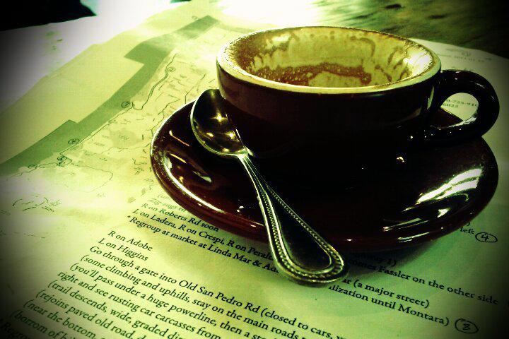 Preride coffee at four barrel.
