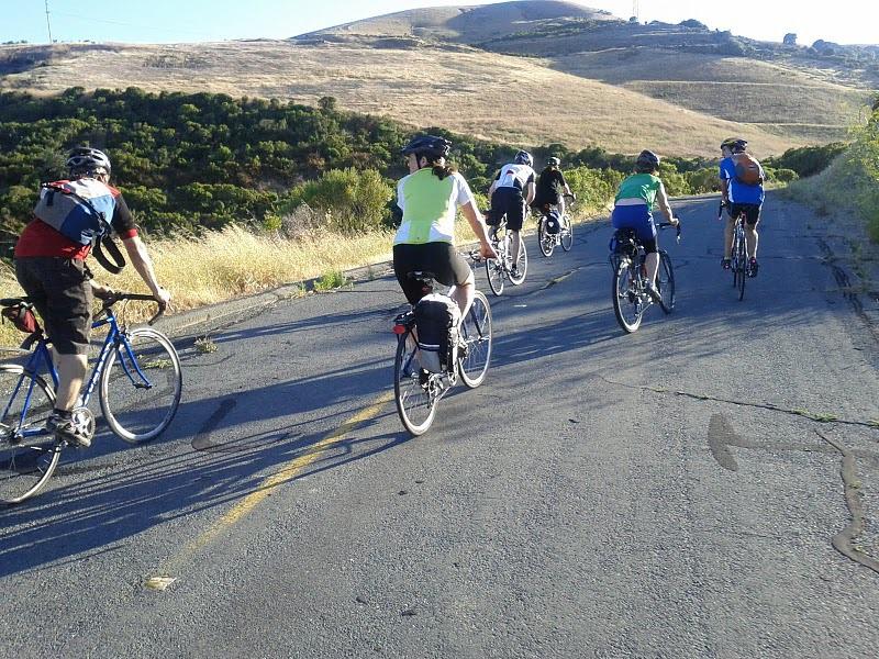 Riding back from Port Costa.