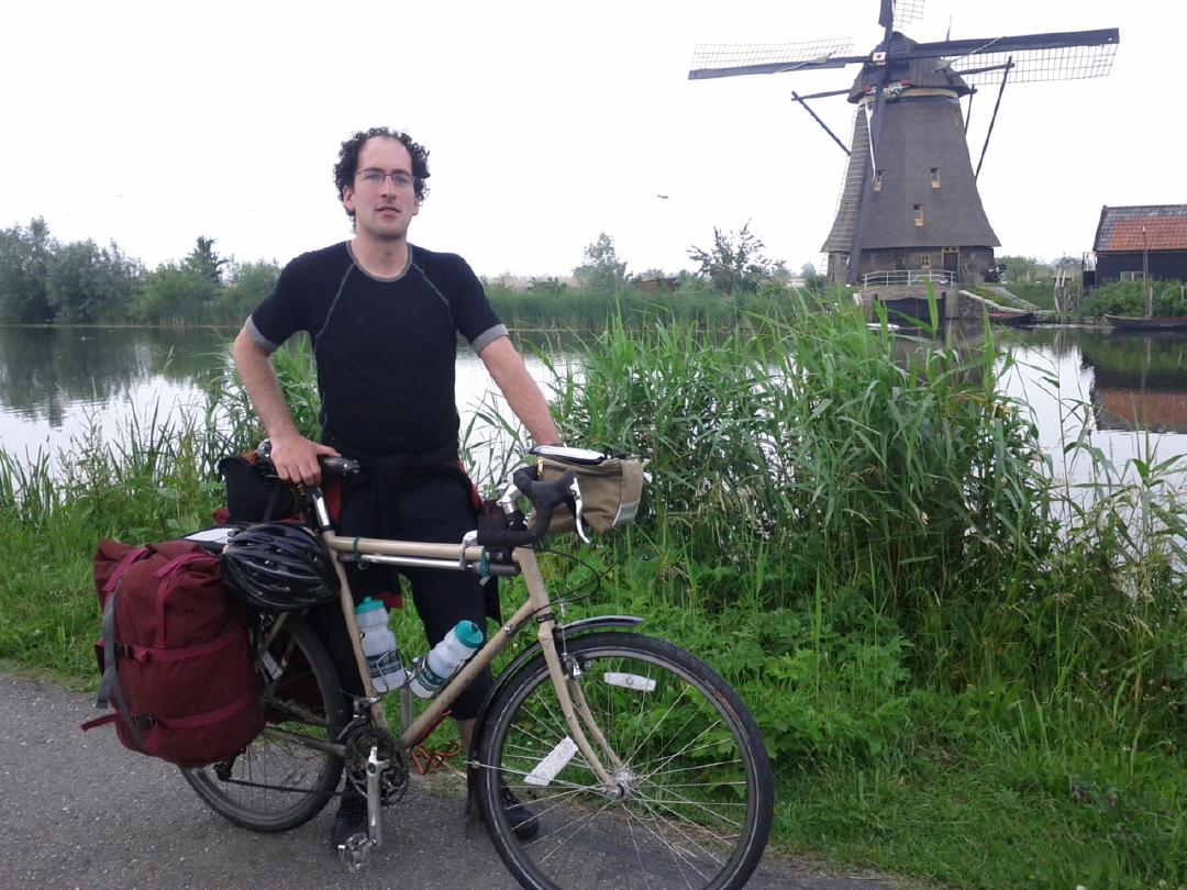 Some guy on a bike