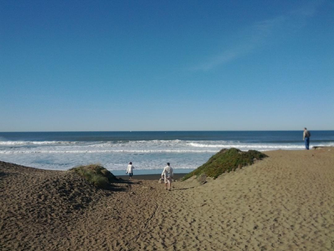 Sunny and warm at the ocean