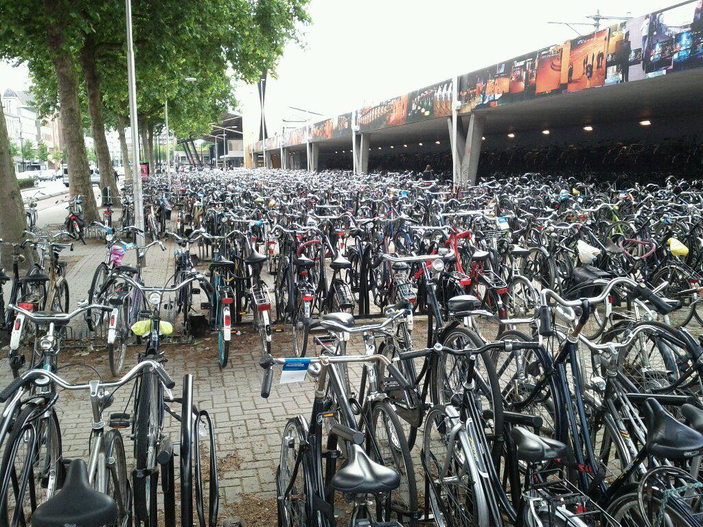 That's a lot of bikes (in Tilburg)