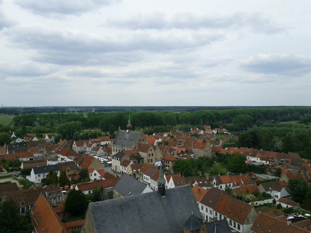 View from the tower in Damme. Then biked back to Brugge, and done.