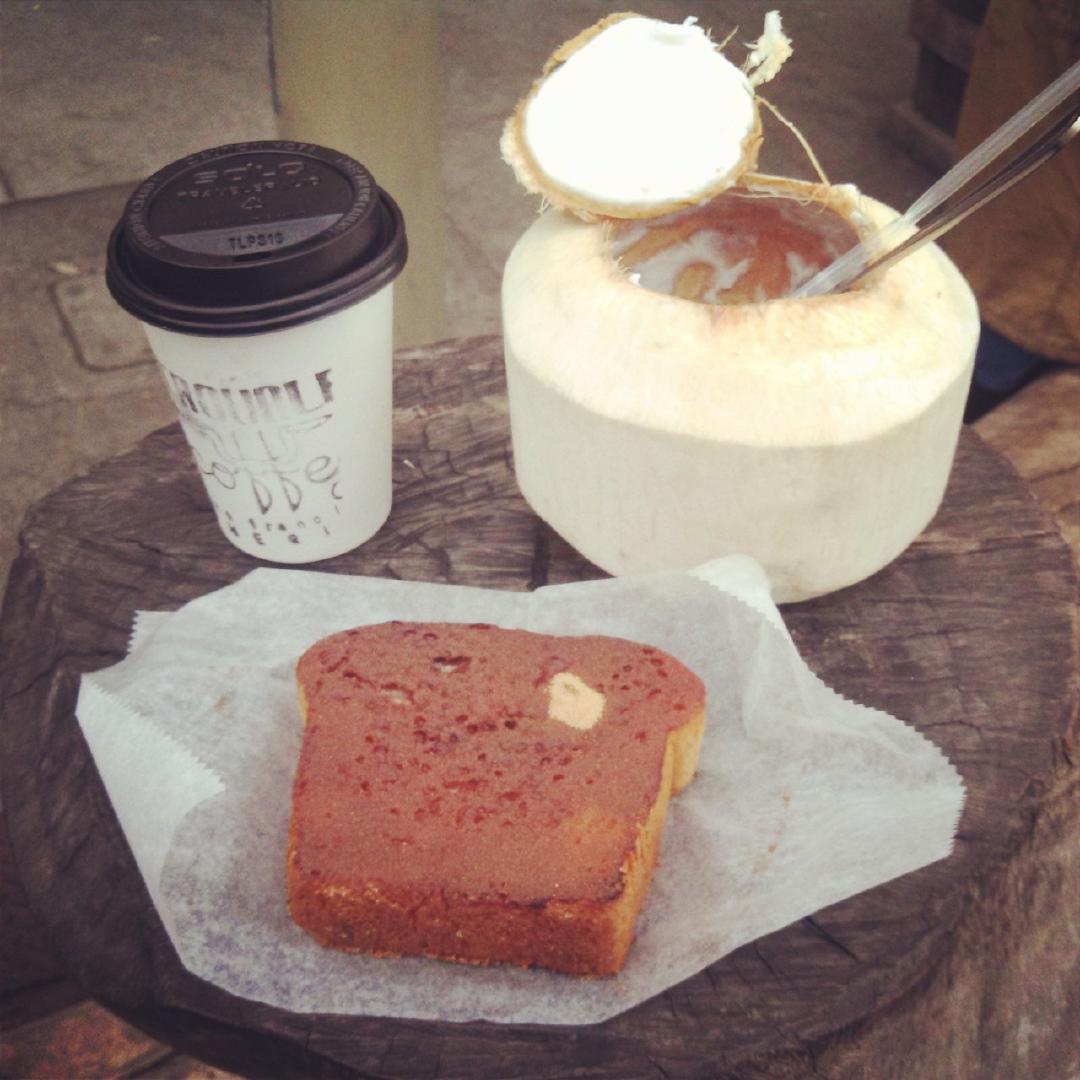 wake up. bike a 17-mile loop to get coffee. start the day.