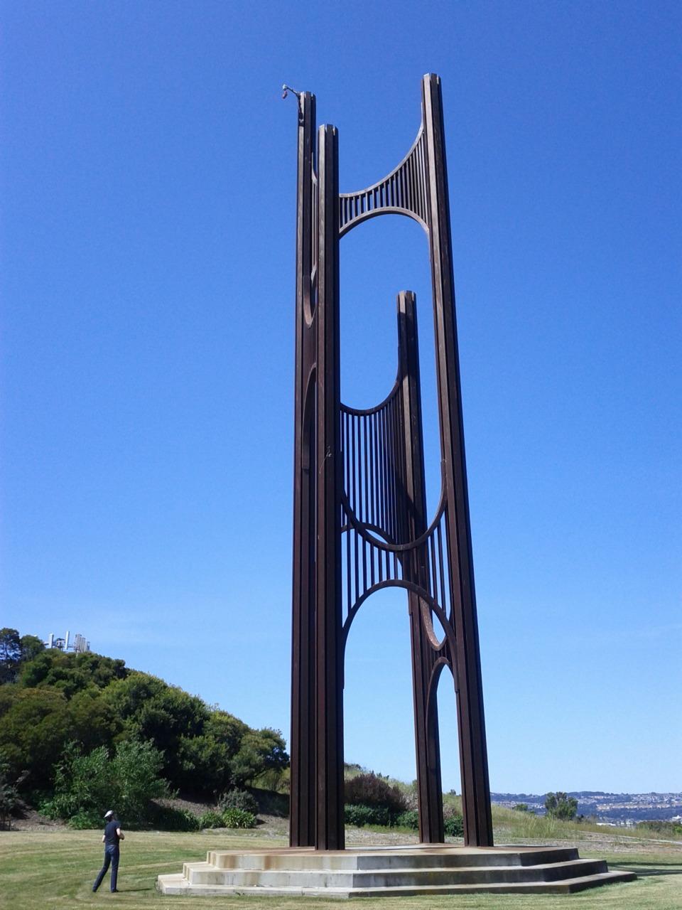 Wind Harp (south SF, impromptu 17-mile ride with friend)
