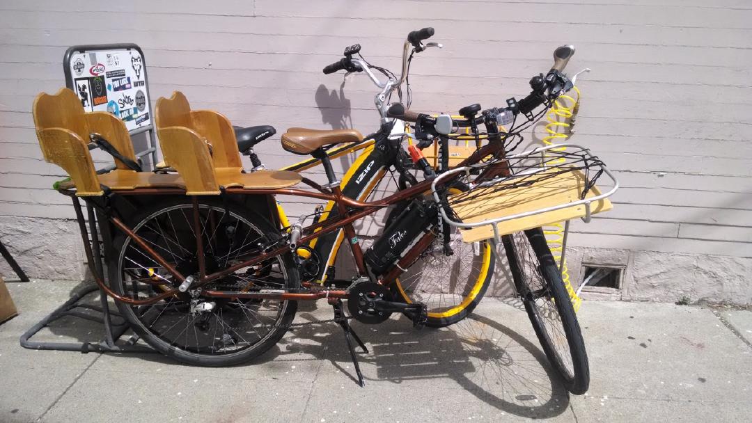 Wooden seats for two